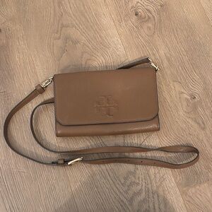 Tory Burch Tan Leather Crossbody Bag